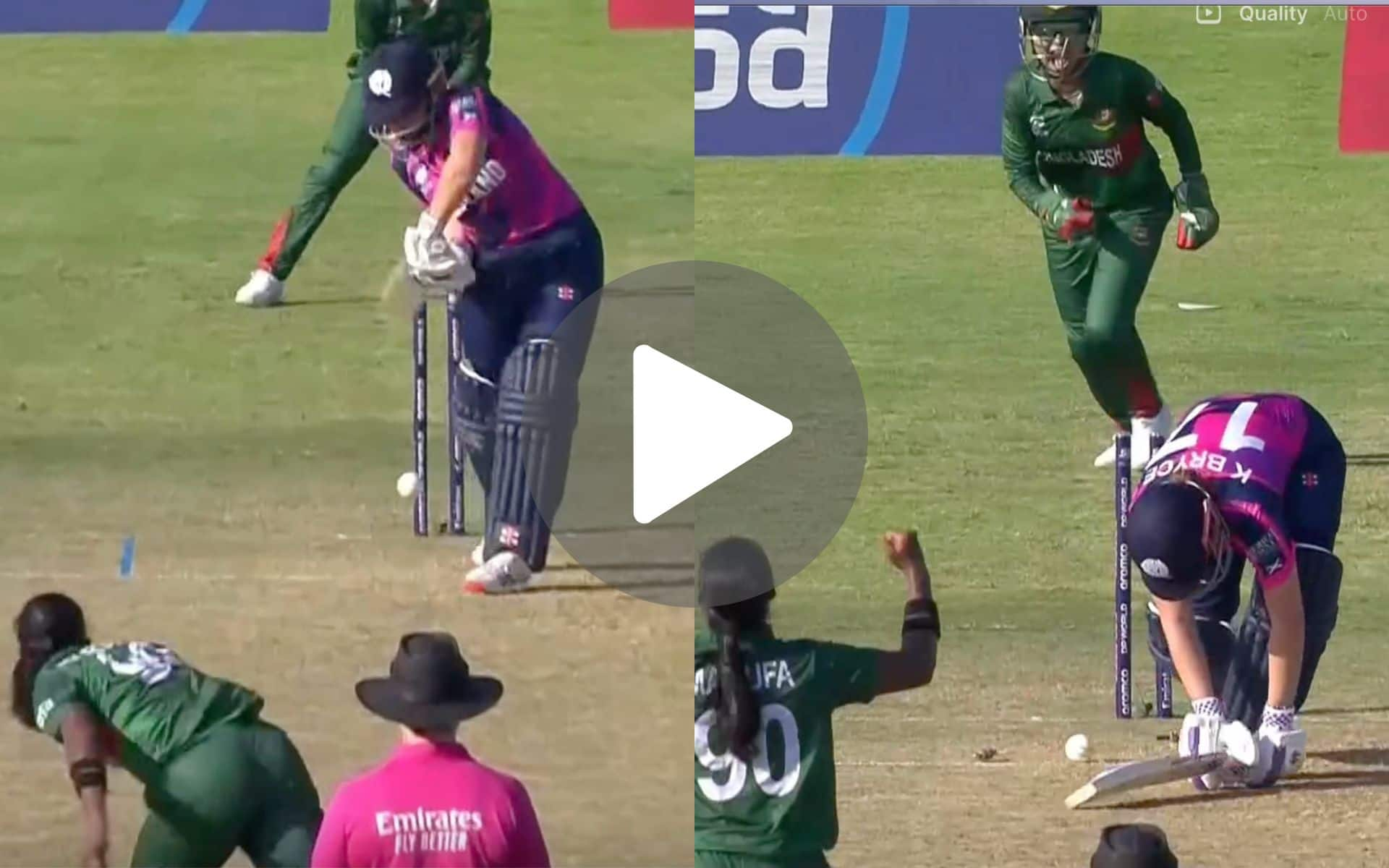 [Watch] Marufa Akter's Ripper Floors Kathryn Bryce In BAN Vs SCO Women's T20 World Cup Match